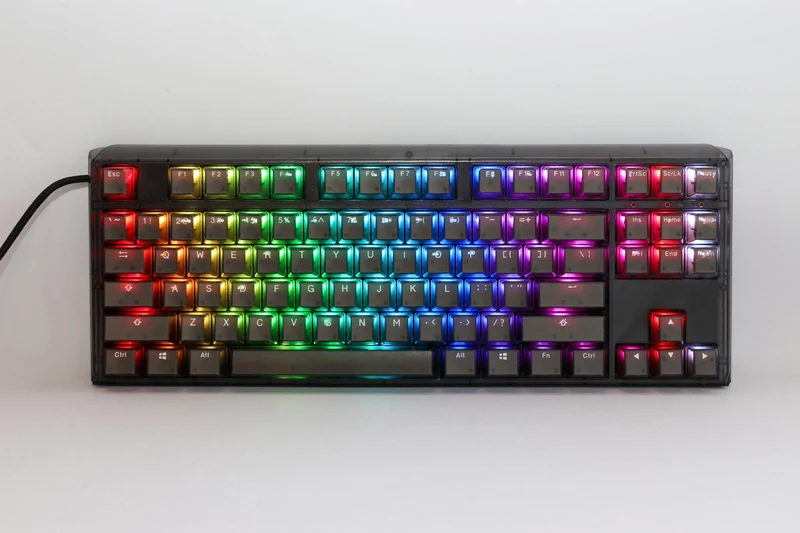Ducky One 3 TKL Aura Black HotSwap RGB Double-Shot PBT Mechanical Keyboard (Cherry RGB Brown) (DKON2187ST-BUSPDABAAAC1)