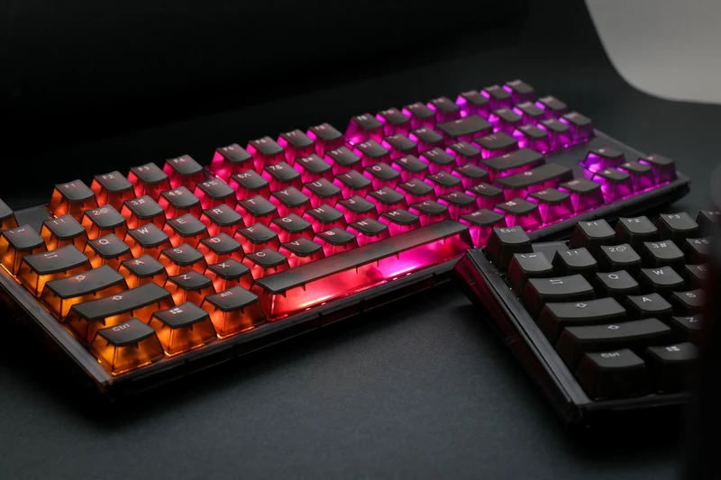 Ducky One 3 TKL Aura Black HotSwap RGB Double-Shot PBT Mechanical Keyboard (Cherry RGB Brown) (DKON2187ST-BUSPDABAAAC1)