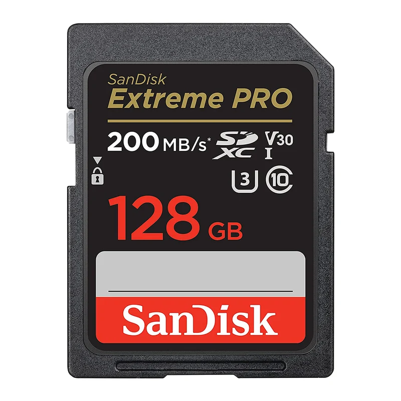 Sandisk Extreme Pro 128GB 200MB/S SDXC UHS-1 Card (SDSDXXD-128G-GN4IN)