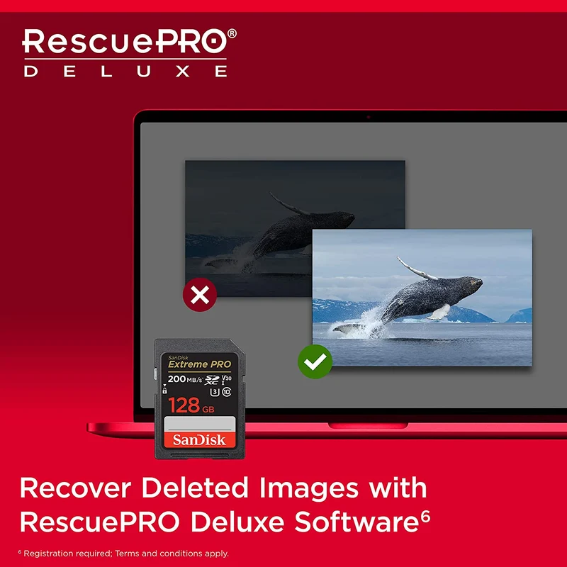 Sandisk Extreme Pro 128GB 200MB/S SDXC UHS-1 Card (SDSDXXD-128G-GN4IN)