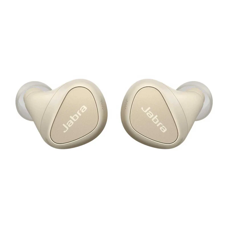 Jabra Elite 5 True Wireless Earbuds With Hybrid Active Noise Cancellation (Gold Beige)