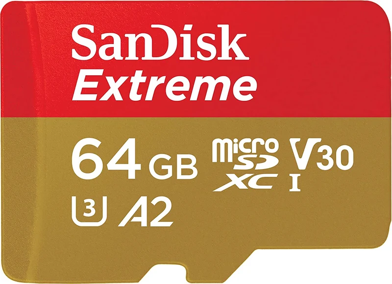 Sandisk Extreme 64GB MicroSD UHS-1 Card (SDSQXA2-064G-GN6MN)