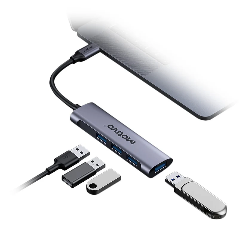 Motivo T11 Type-C Docking Station With 4 USB Ports (Space Grey) (Z0003)
