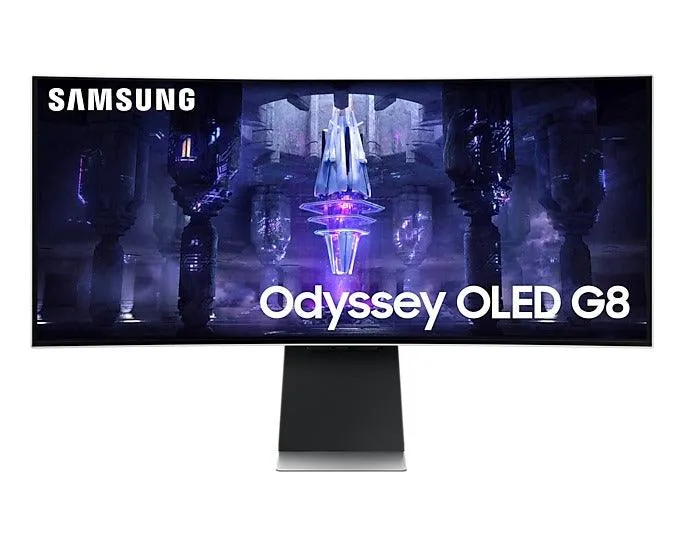 Samsung Odyssey OLED G8 LS34BG850SEXXP 34-INCH 0.1MS 175HZ Ultra WQHD Smart Curved Gaming Monitor (Silver)