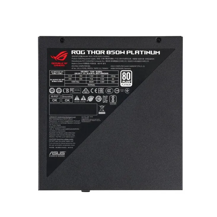 ASUS ROG Thor 850W Platinum II Gaming Power Supply