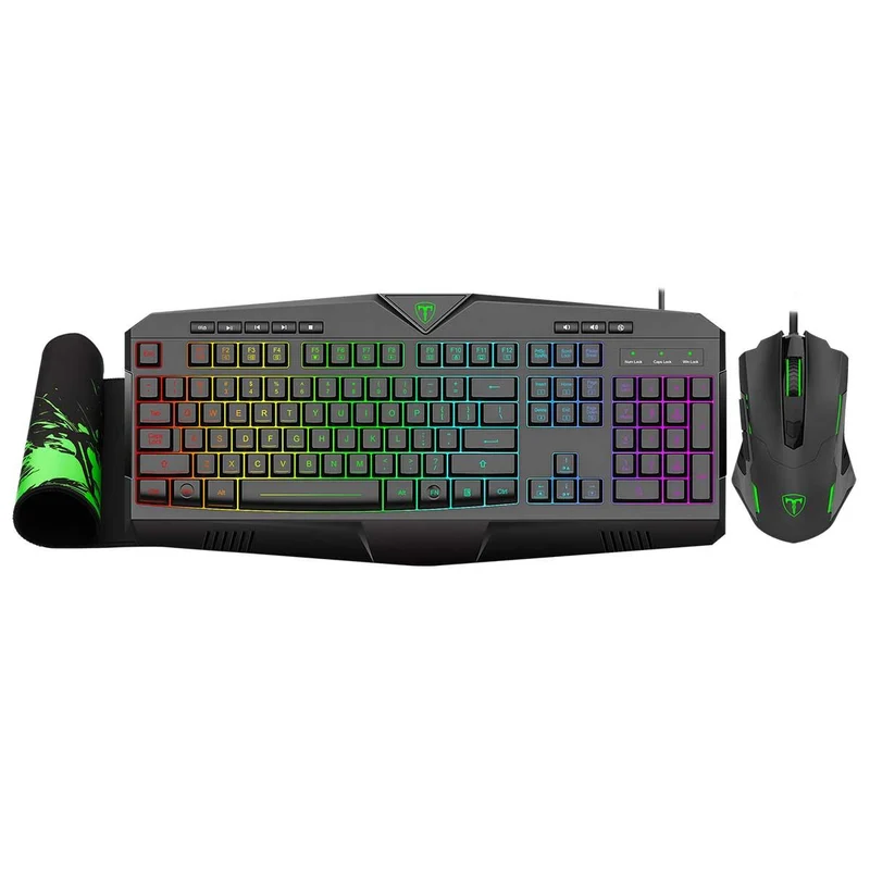 T-Dagger T-TGS006 3-in-1 Gaming Combo (Brigadier T-TGM206 Mouse/Submarine T-TGK205 Keyboard/T-TMP200 Lava-M Mouse Pad)