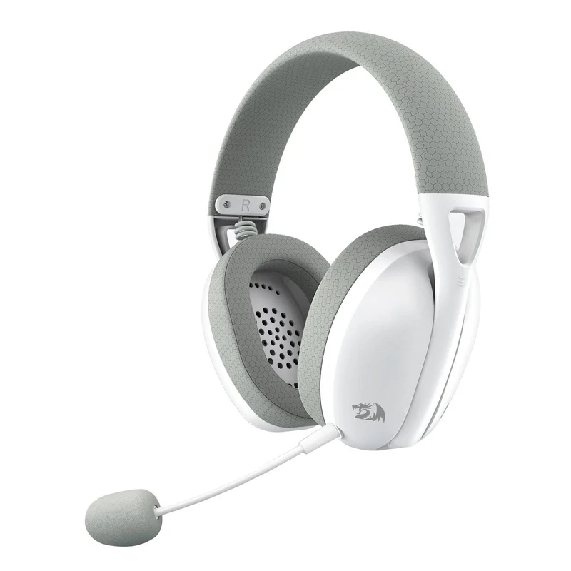 Redragon IRE Pro Ultra-Light Wireless Gaming Headset (White/Gray) (H848G)