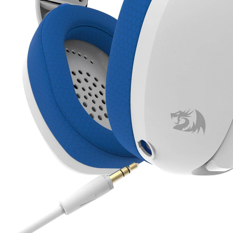 Redragon IRE Pro Ultra-Light Wireless Gaming Headset (White/Blue) (H848B)