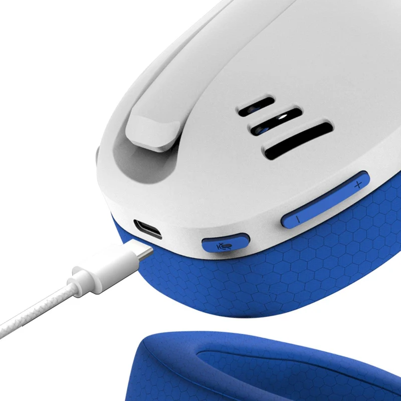 Redragon IRE Pro Ultra-Light Wireless Gaming Headset (White/Blue) (H848B)