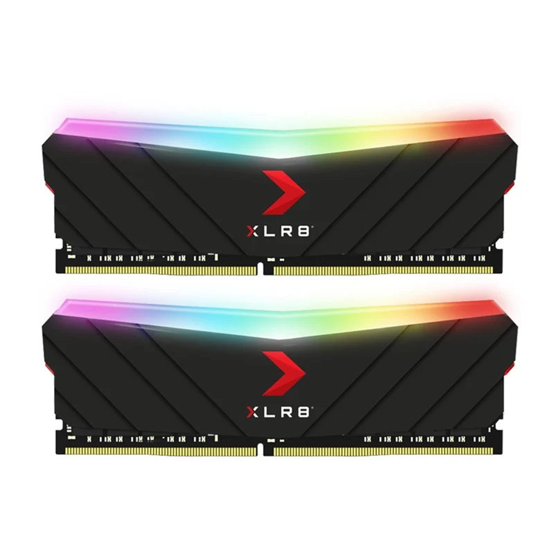 PNY XLR8 Gaming Epic-X RGB 16GB (2X8GB) DDR4 3200MHZ CL16 1.3V Desktop Memory (Black) (MD16GK2D4320016XRGB)