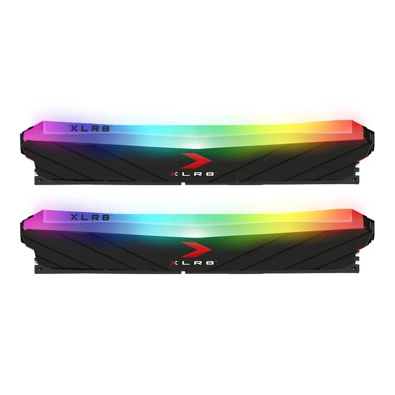PNY XLR8 Gaming Epic-X RGB 16GB (2X8GB) DDR4 3200MHZ CL16 1.3V Desktop Memory (Black) (MD16GK2D4320016XRGB)