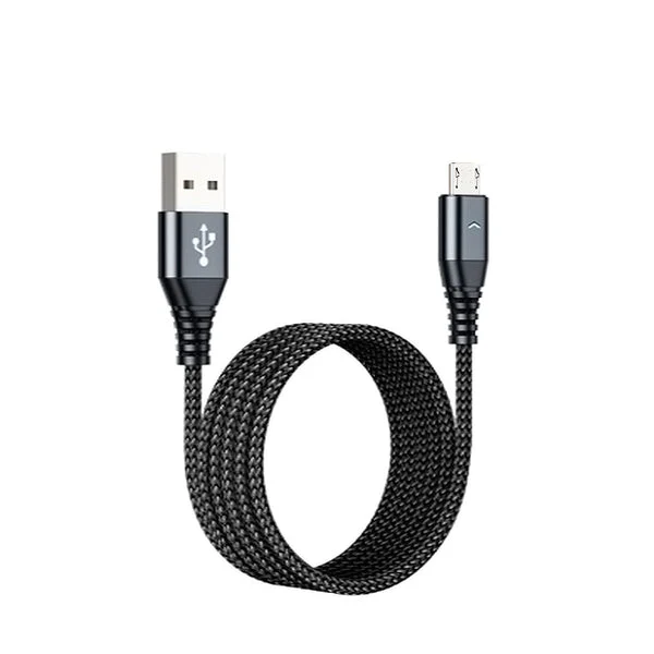 Motivo H26 Data Cable Braided Wire 200CM Micro USB (Black) (S0055)