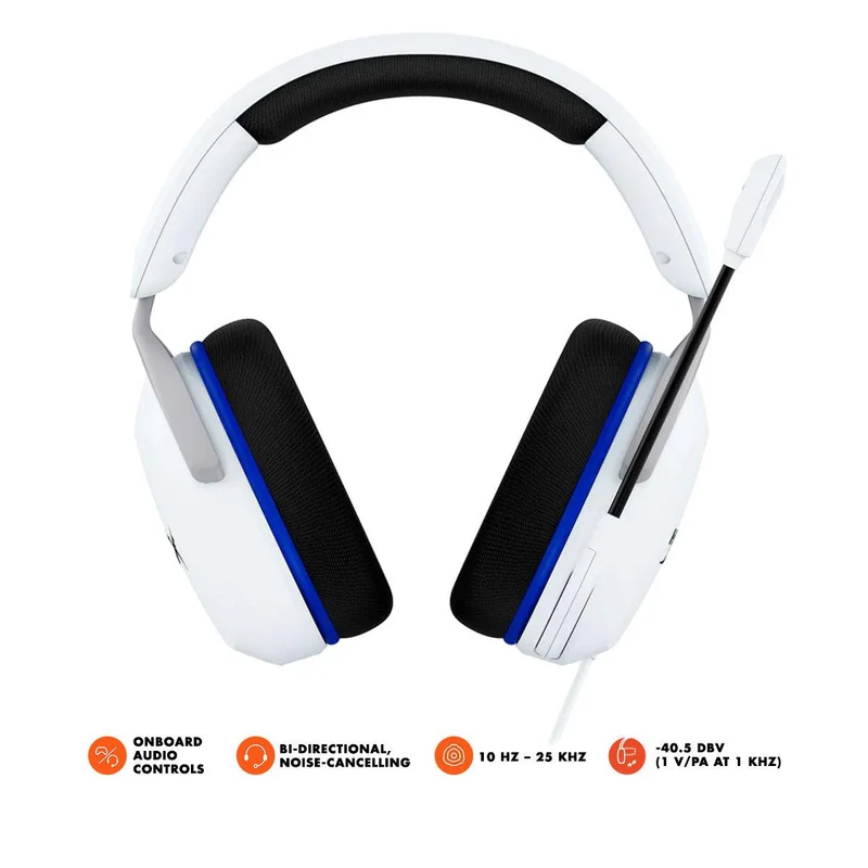 HyperX Cloud Stinger 2 Core Gaming Headset For PS5/PS4 (White) (6H9B5AA)