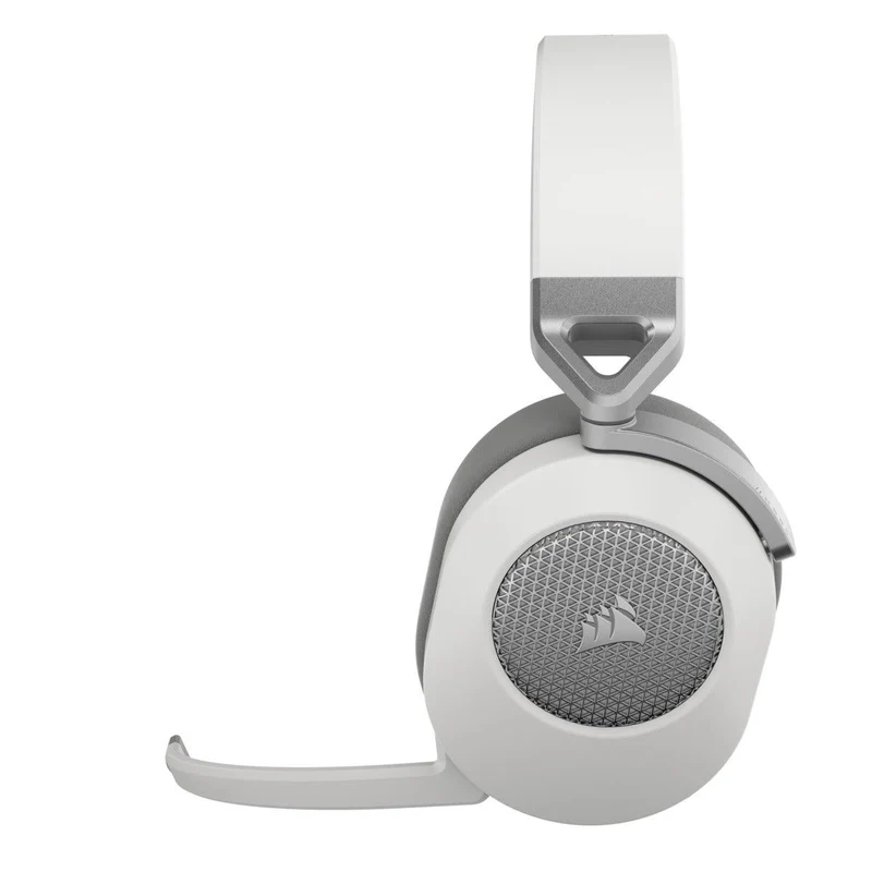 Corsair HS65 Wireless 2.4GHZ/BT 5.2/Dolby Audio 7.1 Lightweight Gaming Headset For PC/ Mac/ PS4/ PS5 (White)