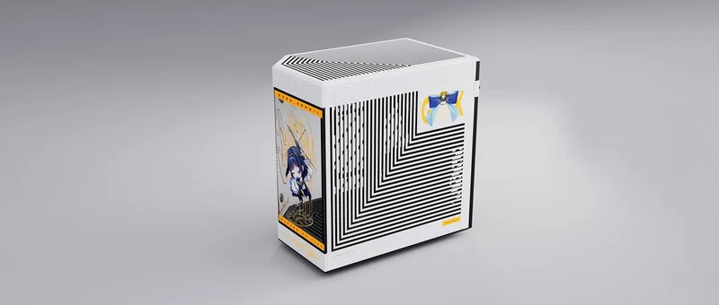 Hyte Ouro Kronii Y60 Dual Chamber Mid-Tower ATX Modern Aesthetic Case + Desk Pad Bundle