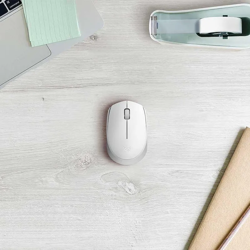 Logitech M171 Reliable Wireless Connectivity Mouse (White)