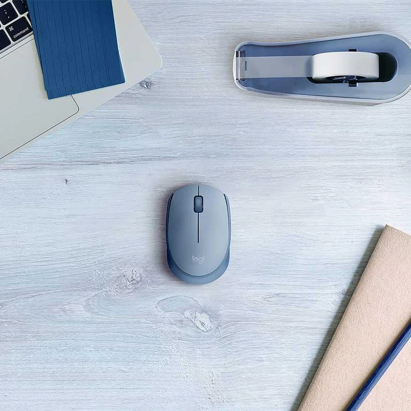 Logitech M171 Reliable Wireless Connectivity Mouse (Blue Grey)