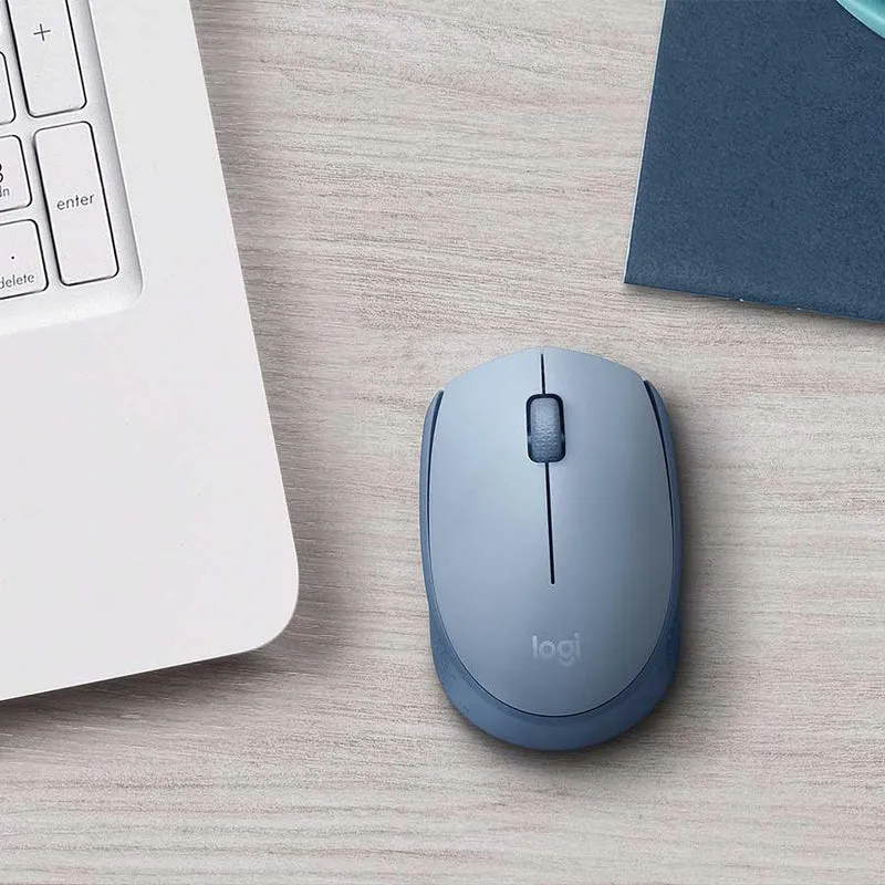 Logitech M171 Reliable Wireless Connectivity Mouse (Blue Grey)