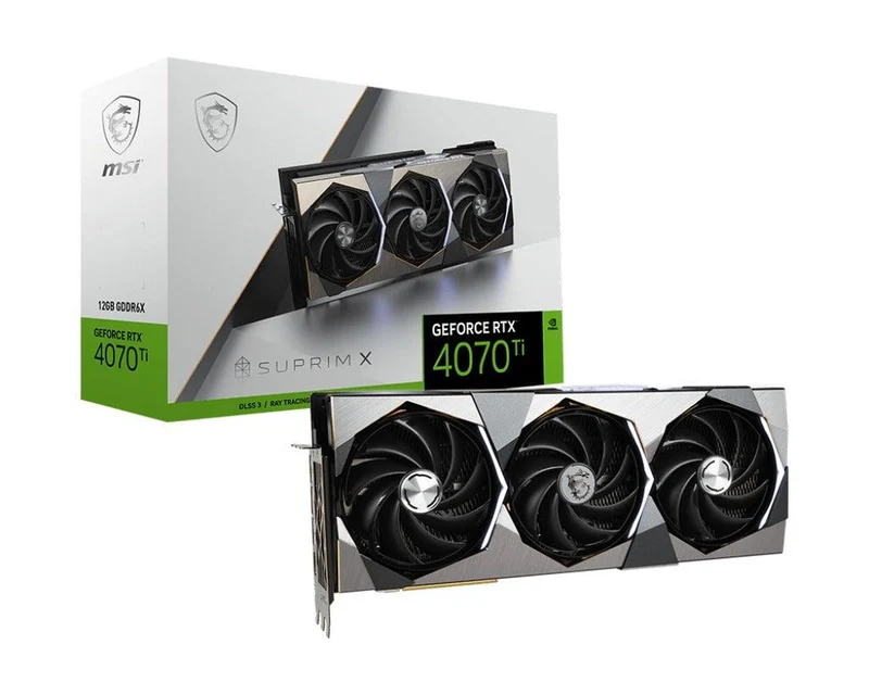 MSI GeForce RTX 4070 Ti Suprim X 12G GDDR6X Graphics Card