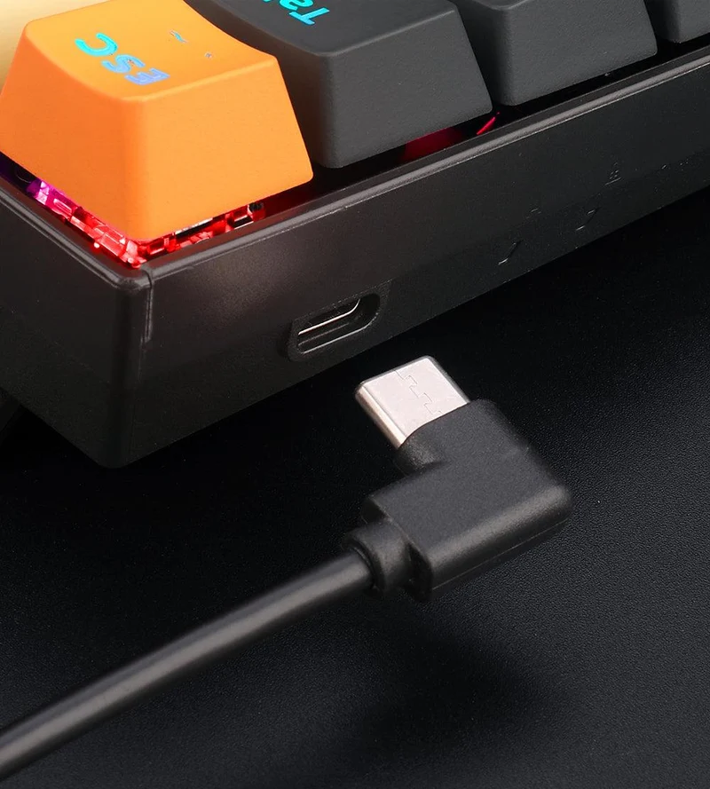 Redragon Caraxes Pro Exclusive X1.2 Big Keycap RGB Mechanical Keyboard (Dust-Proof Red Switch) (Cream-Gray-Orange) (K644CG0-RGB-PRO)