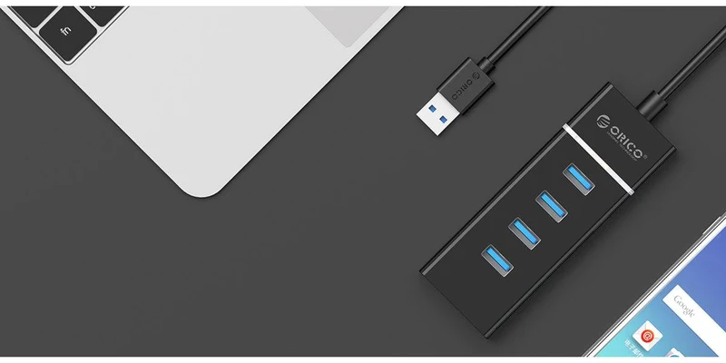 Orico Ultra-Slim 4 Ports USB 3.0 Hub (W6PH4-U3)