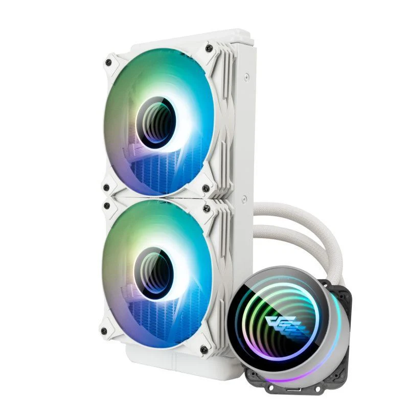 Darkflash Twister DX-240 V2.6 All-In-One 240MM Liquid CPU Cooler (White)