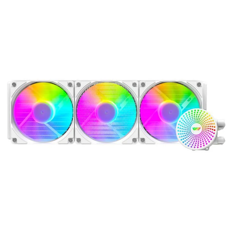 Darkflash Radiant DC-360 ARGB All-In-One 360MM Liquid CPU Cooler (White)