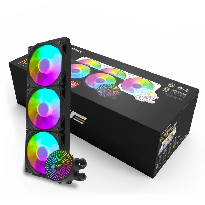 Darkflash Radiant DC-360 ARGB All-In-One 360MM Liquid CPU Cooler (Black)