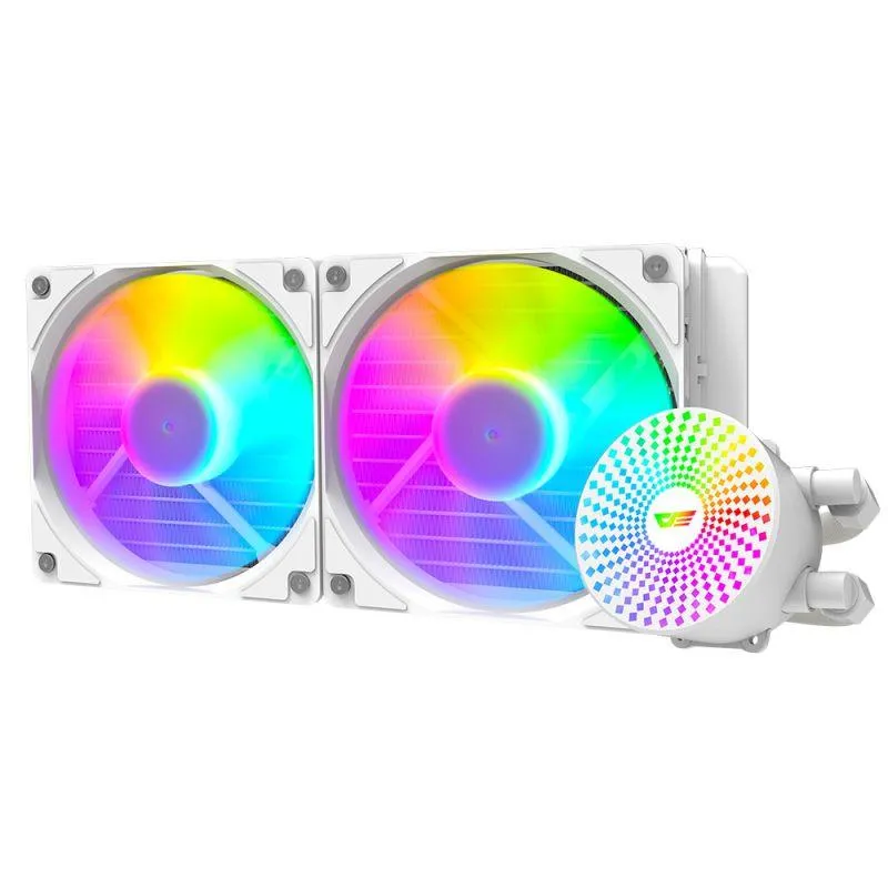 Darkflash Radiant DC-240 ARGB All-In-One 240MM Liquid CPU Cooler (White)