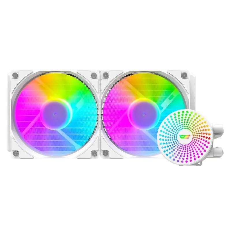 Darkflash Radiant DC-240 ARGB All-In-One 240MM Liquid CPU Cooler (White)