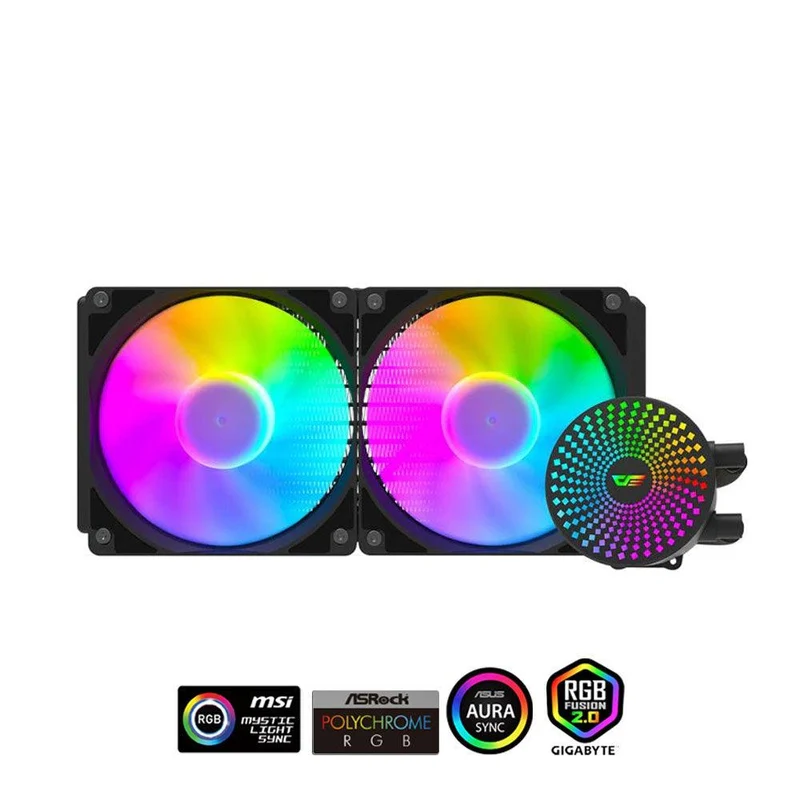 Darkflash Radiant DC-240 ARGB All-In-One 240MM Liquid CPU Cooler (Black)