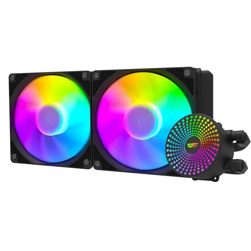 Darkflash Radiant DC-240 ARGB All-In-One 240MM Liquid CPU Cooler (Black)
