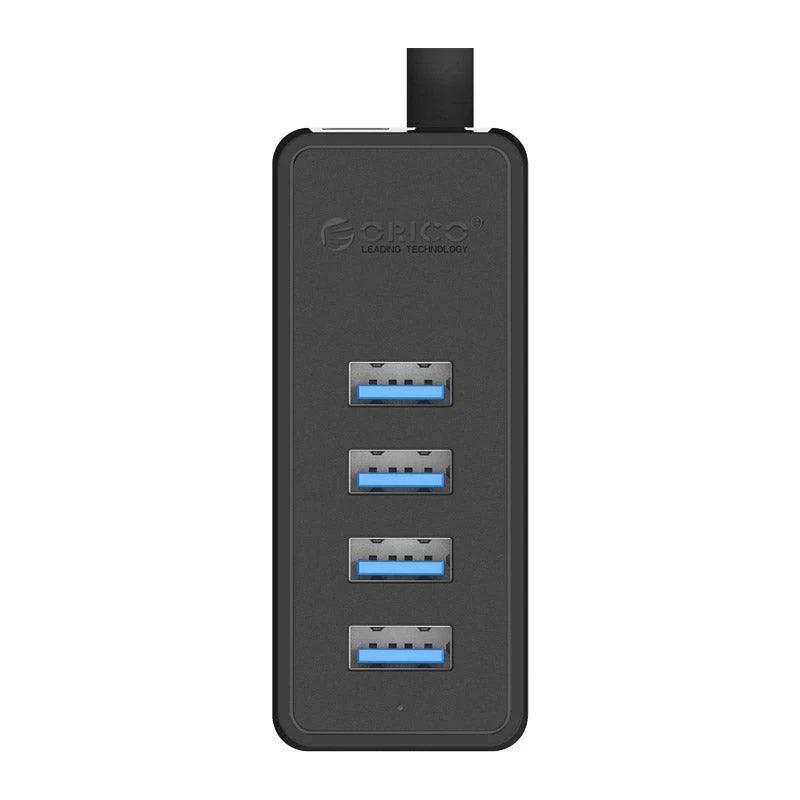 Orico W5P-U3 USB 3.0 4 Port Hub With Micro USB Power Input 30CM Cable Length (Black)