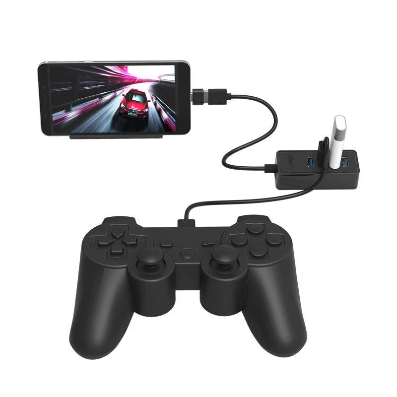 Orico W5P-U3 USB 3.0 4 Port Hub With Micro USB Power Input 30CM Cable Length (Black)