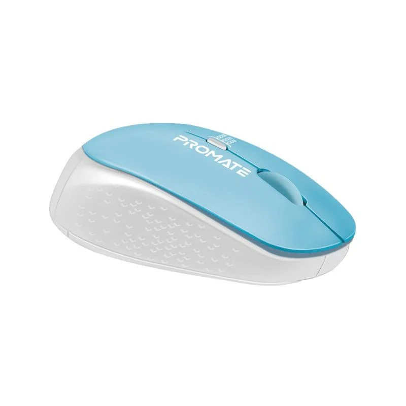 Promate Tracker 1600DPI MaxComfort Ergonomic Wireless Mouse (Blue)