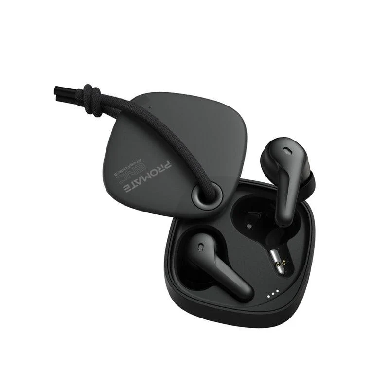Promate Freepods-3 High Definition ENC Earphones With Intellitouch (Black)