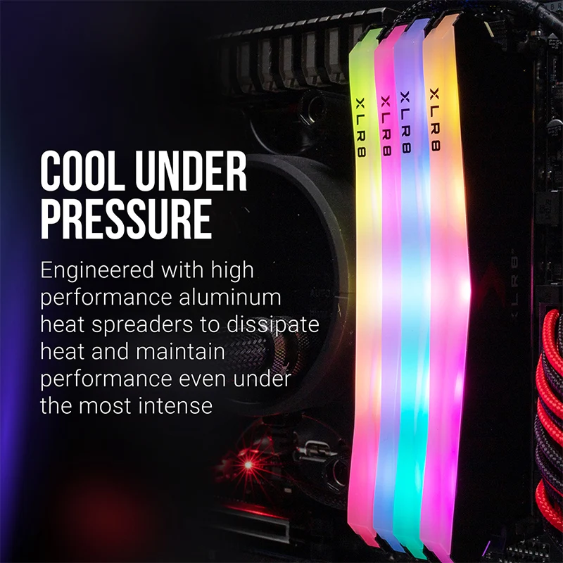 PNY XLR8 Gaming Epic-X RGB 16GB (2X8GB) DDR4 3200MHZ CL16 1.3V Desktop Memory (White) (MD16GK2D4320016XRGBW)