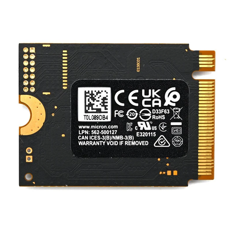 Micron 2400 2TB NVME M.2 2230 SSD (MTFDKBK2T0QFM-1BD1AABYYR)