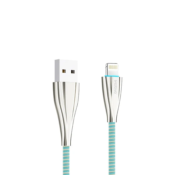 Motivo H24 Data Cable Braided Wire 120CM Apple Lightning (Blue) (S0023)
