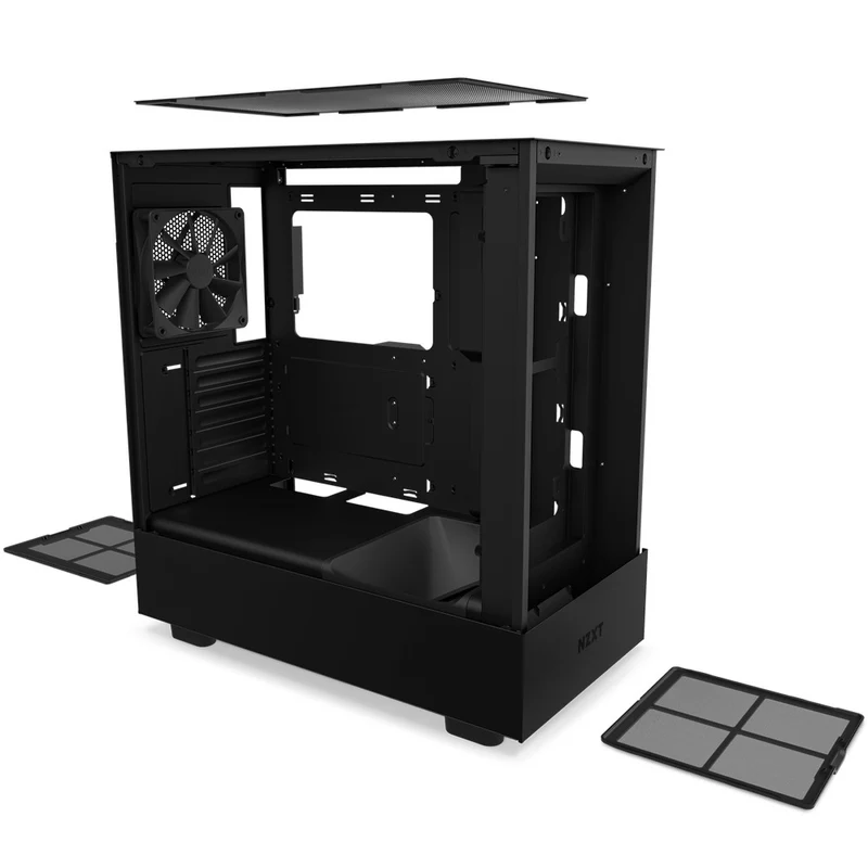 NZXT H5 Flow Compact Mid-Tower Airflow Case (Black) (CC-H51FB-01)