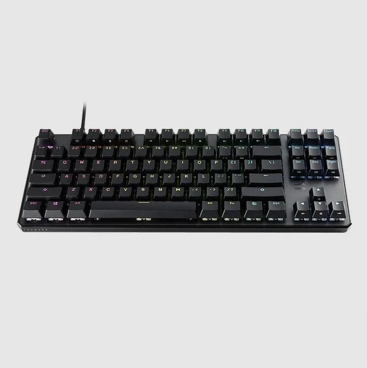 Tecware Phantom+ 87-Keys RGB Wired Mechanical Keyboard (Pre-Lubed Wraith Pink Linear Switches)