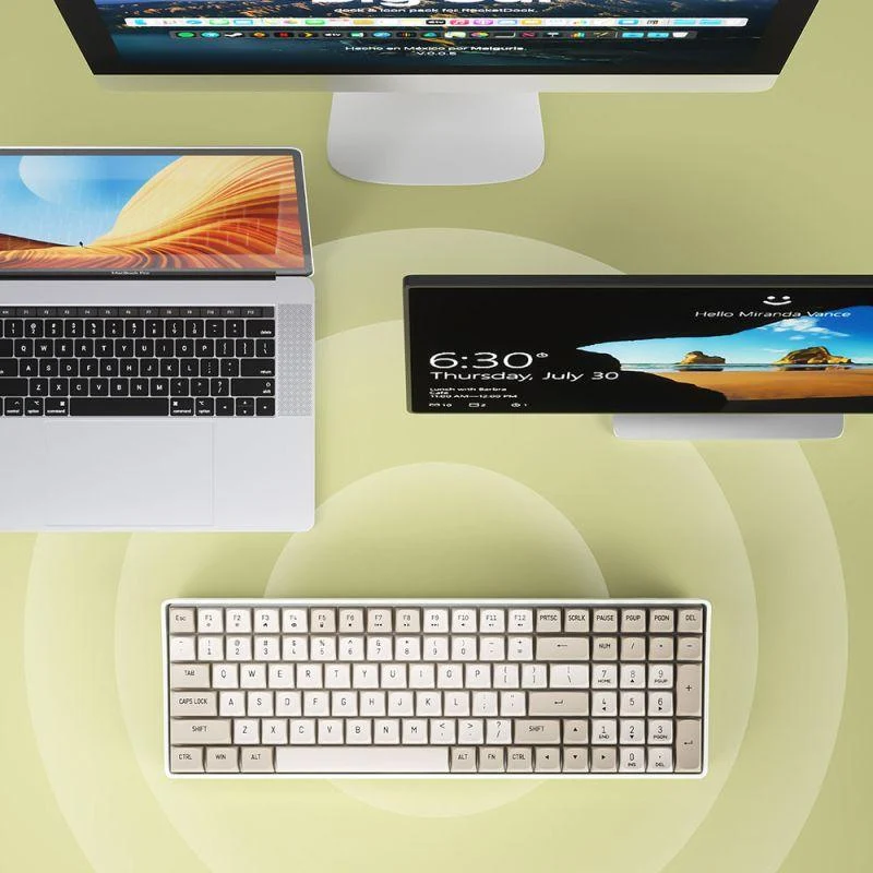 Darkflash GD100 Mechanical Keyboard (Milky & Brown) (Yellow Switch)