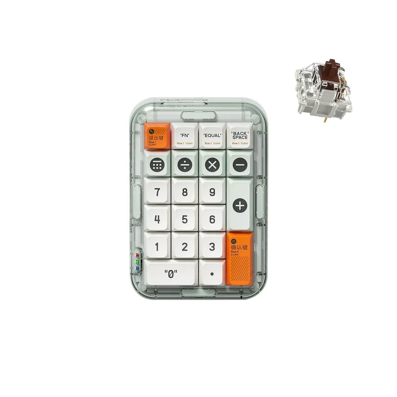 MelGeek MojoPad Plastic NumPad Mechanical Keyboard (Gateron Pro Brown)