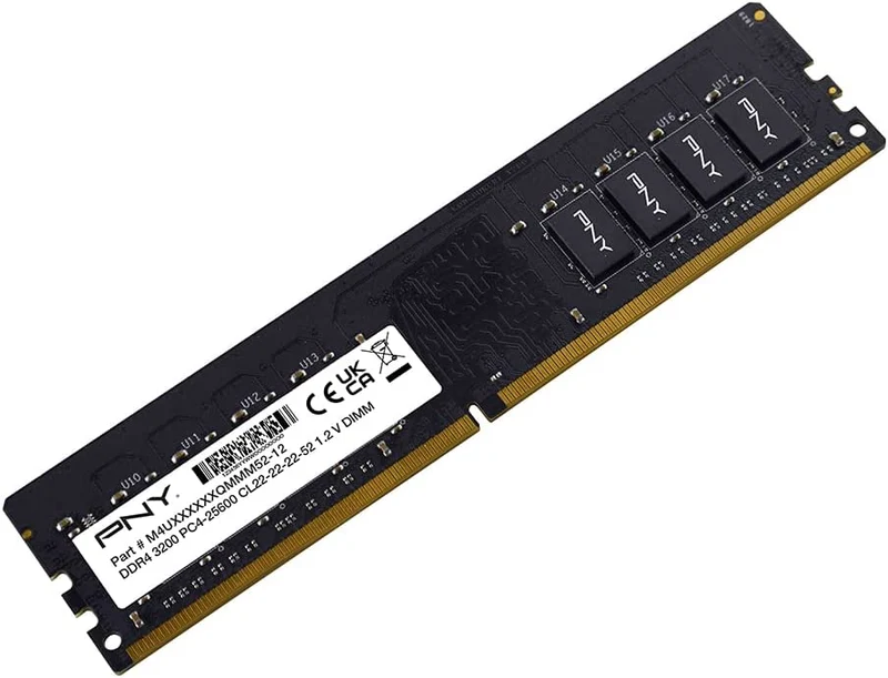 PNY 8GB 288-PIN DDR4 3200MHZ (PC4 25600) CL22 1.2V Desktop Memory (MD8GSD43200-TB)