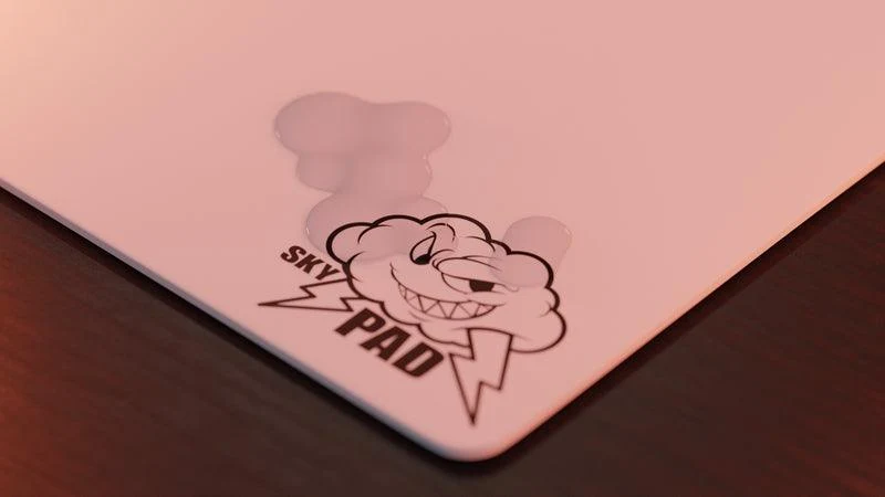 Skypad Glass Mousepad 3.0 XL - White Cloud