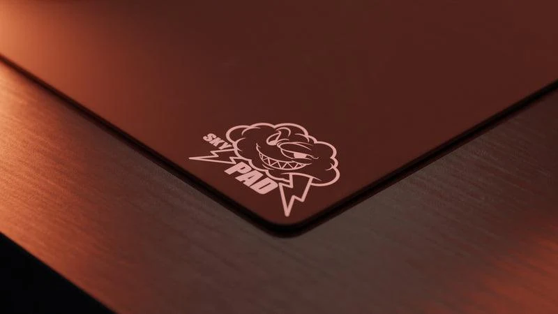 Skypad Glass Mousepad 3.0 - Black Cloud