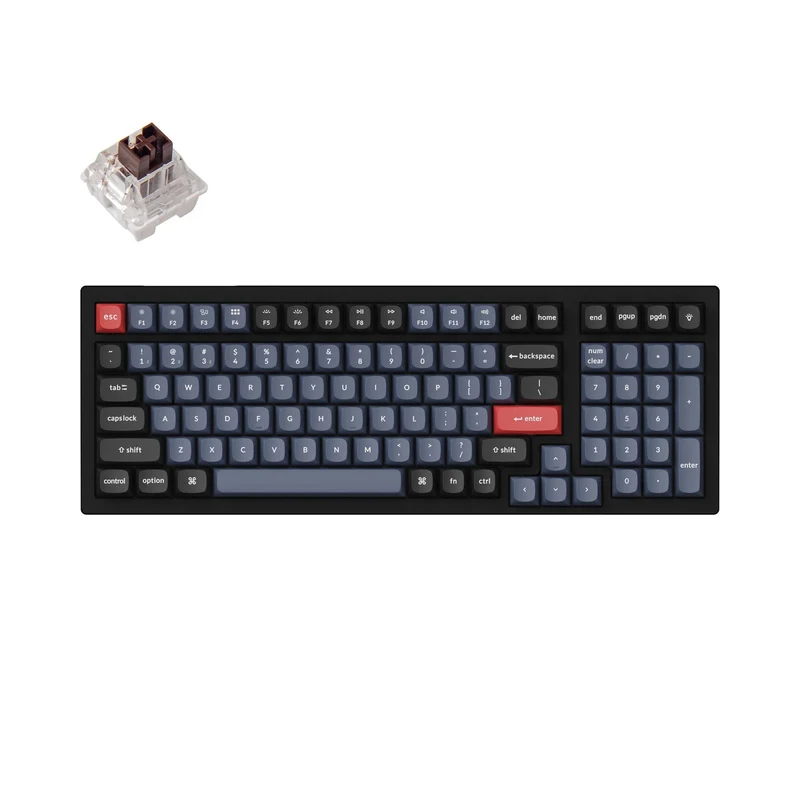 Keychron K4 Pro QMK/Via Hot-Swappable RGB Backlight Wireless Mechanical Keyboard (K Pro Mechanical Brown Switch) (K4P-H3)