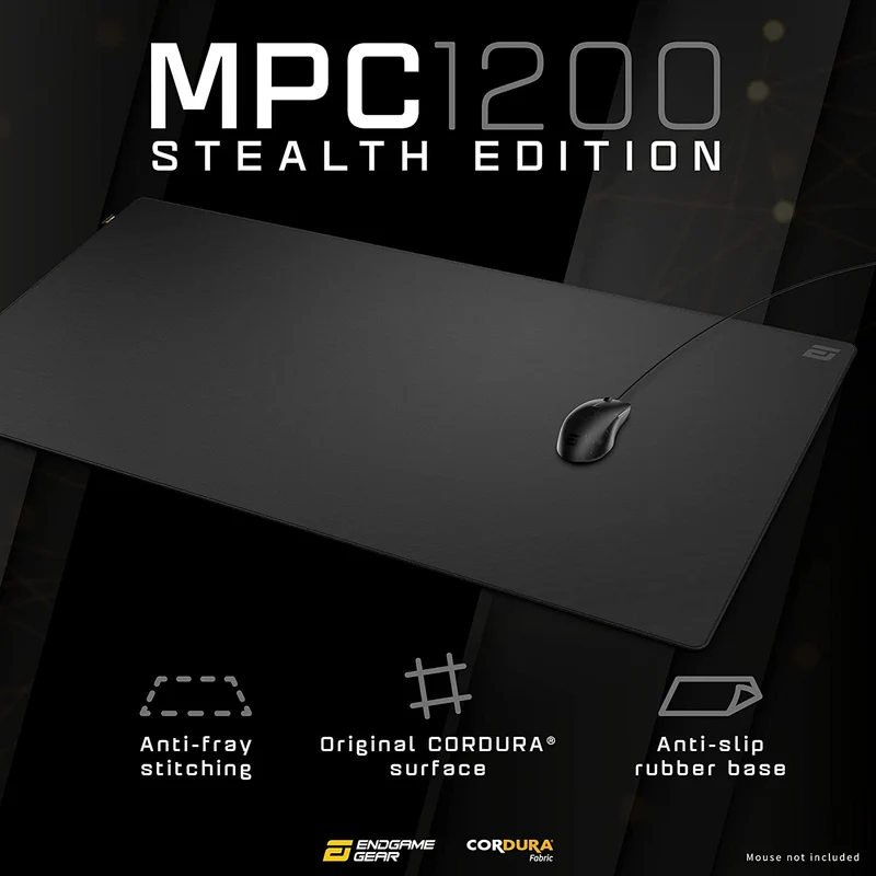 Endgame Gear MPC1200 Stealth Edition Cordura Gaming Mouse Pad (Black)