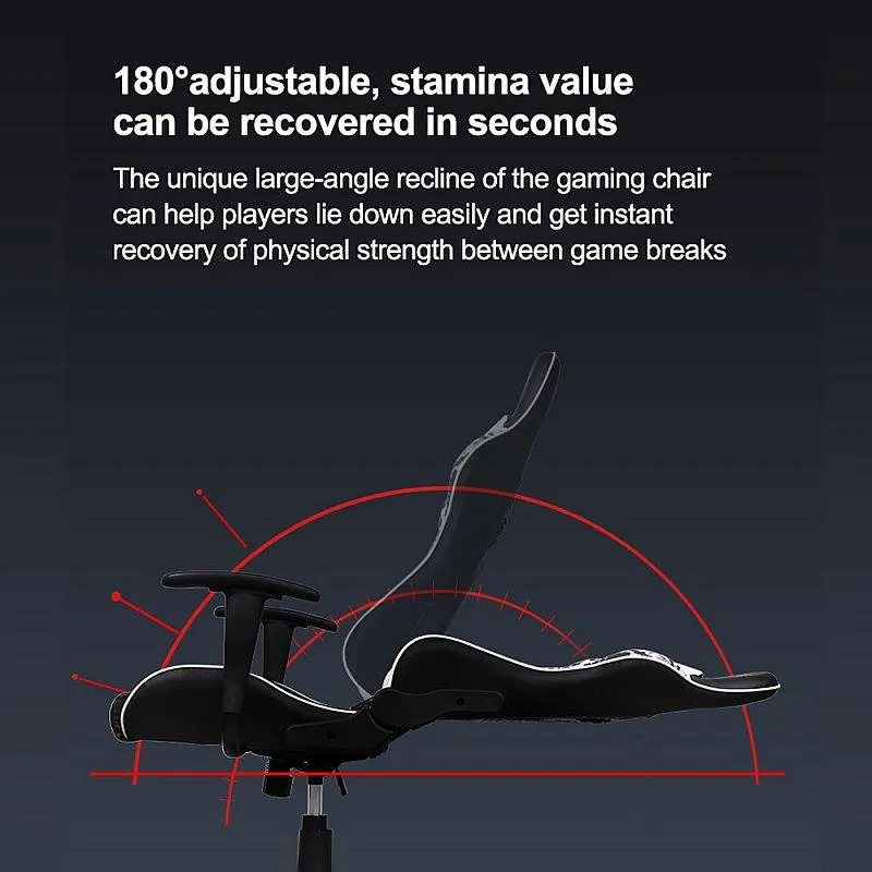 AULA F1007 Gaming Chair (Black & White Camouflage)
