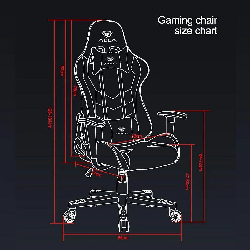 AULA F1007 Gaming Chair (Black & White Camouflage)